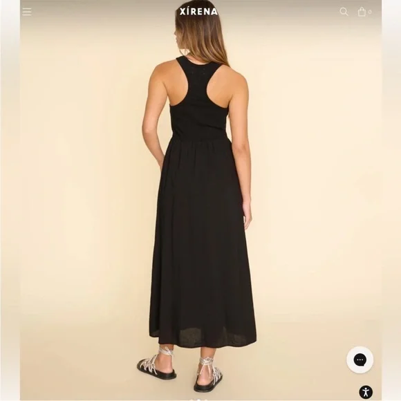 XiRENA Flynn Racerback Maxi Dress in Black Size XS - Picture 2 of 7